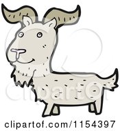Cartoon Of A Goat Royalty Free Vector Illustration by lineartestpilot