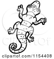 Poster, Art Print Of Black And White Lizard