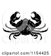 Poster, Art Print Of Black And White Horoscope Zodiac Astrology Cancer Crab