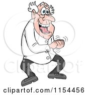 Cartoon Of A Laughing Mad Scientist Royalty Free Vector Illustration