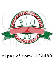Clipart Of An Italian Restaurant Logo 3 Royalty Free Vector Illustration by Vector Tradition SM