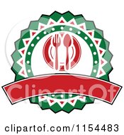 Clipart Of An Italian Restaurant Logo Royalty Free Vector Illustration
