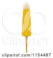 Clipart Of A Whole Grain Ear 5 Royalty Free Vector Illustration