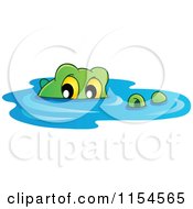 Swimming Crocodile