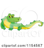Poster, Art Print Of Happy Crocodile