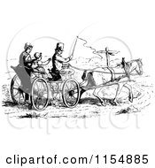 Clipart Of A Retro Vintage Black And White Royalty Free Vector Clipart