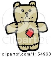 Cartoon Of A Teddy Bear Royalty Free Vector Illustration