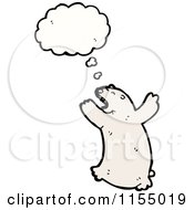 Poster, Art Print Of Thinking Polar Bear