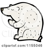 Cartoon Of A Polar Bear Royalty Free Vector Illustration