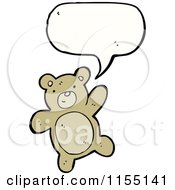 Cartoon Of A Talking Bear Royalty Free Vector Illustration