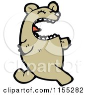 Cartoon Of A Bear Royalty Free Vector Illustration