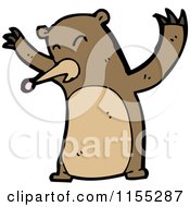 Cartoon Of A Bear Royalty Free Vector Illustration