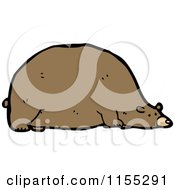 Cartoon Of A Bear Royalty Free Vector Illustration