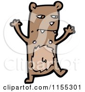 Cartoon Of A Bear Royalty Free Vector Illustration