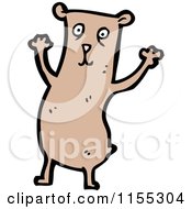 Cartoon Of A Bear Royalty Free Vector Illustration