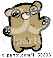 Cartoon Of A Bear Royalty Free Vector Illustration