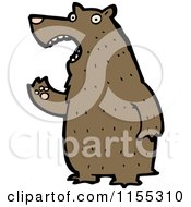 Cartoon Of A Bear Royalty Free Vector Illustration