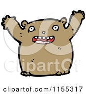 Cartoon Of A Bear Royalty Free Vector Illustration