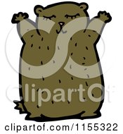 Cartoon Of A Bear Royalty Free Vector Illustration