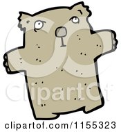 Cartoon Of A Bear Royalty Free Vector Illustration