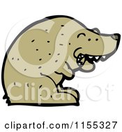 Cartoon Of A Bear Royalty Free Vector Illustration