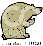 Cartoon Of A Bear Royalty Free Vector Illustration