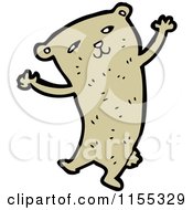 Cartoon Of A Bear Royalty Free Vector Illustration