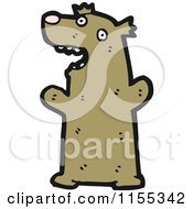 Cartoon Of A Bear Royalty Free Vector Illustration