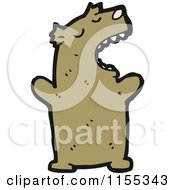 Cartoon Of A Bear Royalty Free Vector Illustration