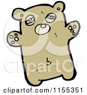 Cartoon Of A Bear Royalty Free Vector Illustration