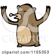 Cartoon Of A Bear Royalty Free Vector Illustration