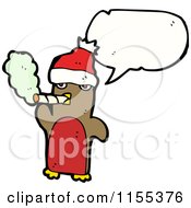 Poster, Art Print Of Talking Smoking Christmas Robin
