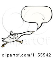 Cartoon Of A Talking Goose Royalty Free Vector Illustration by lineartestpilot