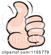 Poster, Art Print Of Hand Holding A Thumb Up