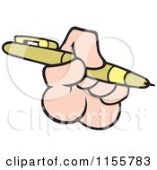 Hand Holding A Pen