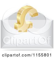 Clipart Of A 3d Gold Lira Symbol Letter In An Envelope Royalty Free Vector Illustration by Andrei Marincas