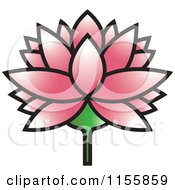 Poster, Art Print Of Pink Lutus Water Lily Flower