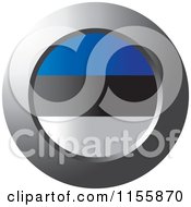 Chrome Ring And Estonian Flag Icon