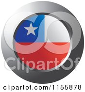 Poster, Art Print Of Chrome Ring And Chile Flag Icon