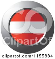 Poster, Art Print Of Chrome Ring And Austrian Flag Icon