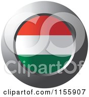 Poster, Art Print Of Chrome Ring And Hungary Flag Icon