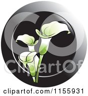 Poster, Art Print Of Green Calla Lily Flower Icon