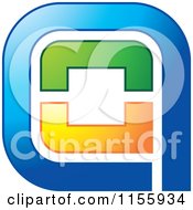 Clipart Of An Abstract Anu Icon Royalty Free Vector Illustration