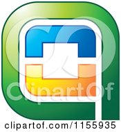 Clipart Of An Abstract Anu Icon 2 Royalty Free Vector Illustration