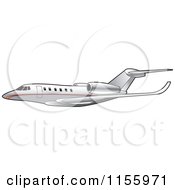 Poster, Art Print Of Silver And Red Commercial Airliner