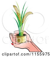 Poster, Art Print Of Pair Of Hands Holding Wheat