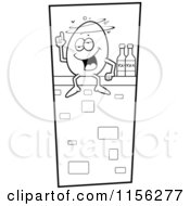 Poster, Art Print Of Black And White Humpty Dumpty Sitting Drunk On A Wall
