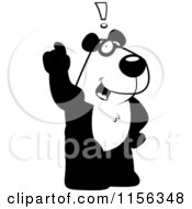 Poster, Art Print Of Black And White Panda Exclaiming