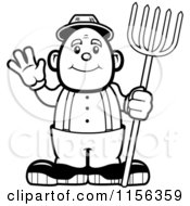 Poster, Art Print Of Black And White Farmer Waving