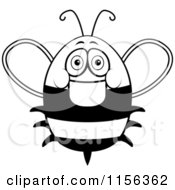 Poster, Art Print Of Black And White Friendly Fat Bee